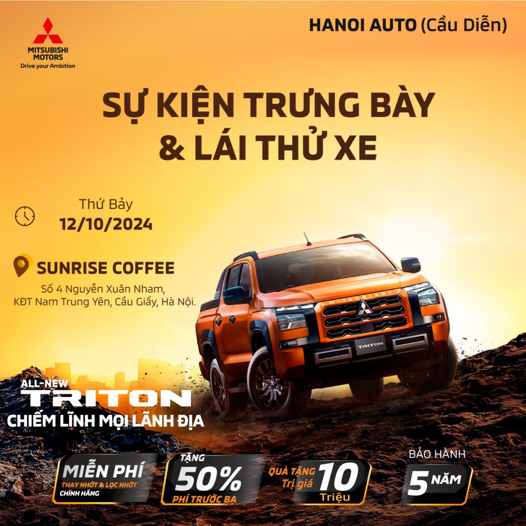 Sự kiện lái thử xe Mitsubishi tại KĐT Nam Trung Yên – Cầu Giấy